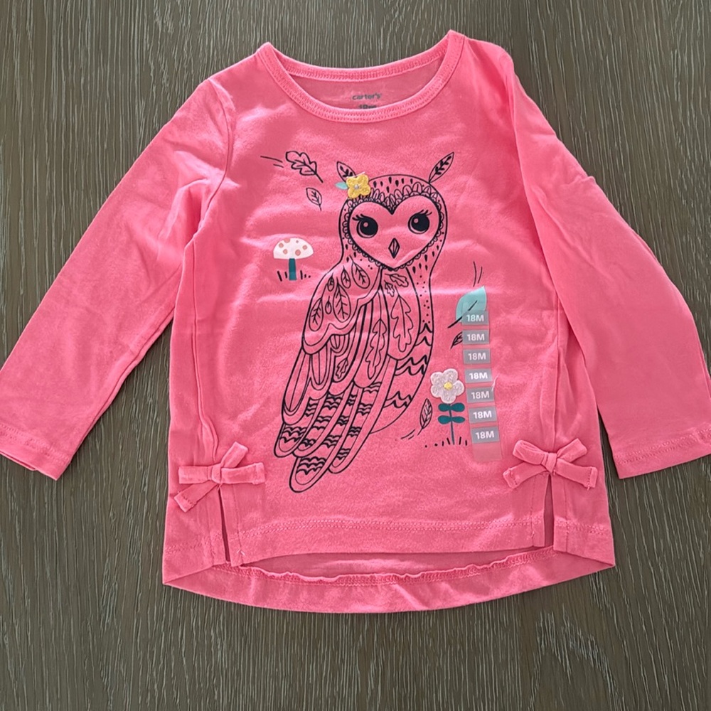 Carters owl top 18 months